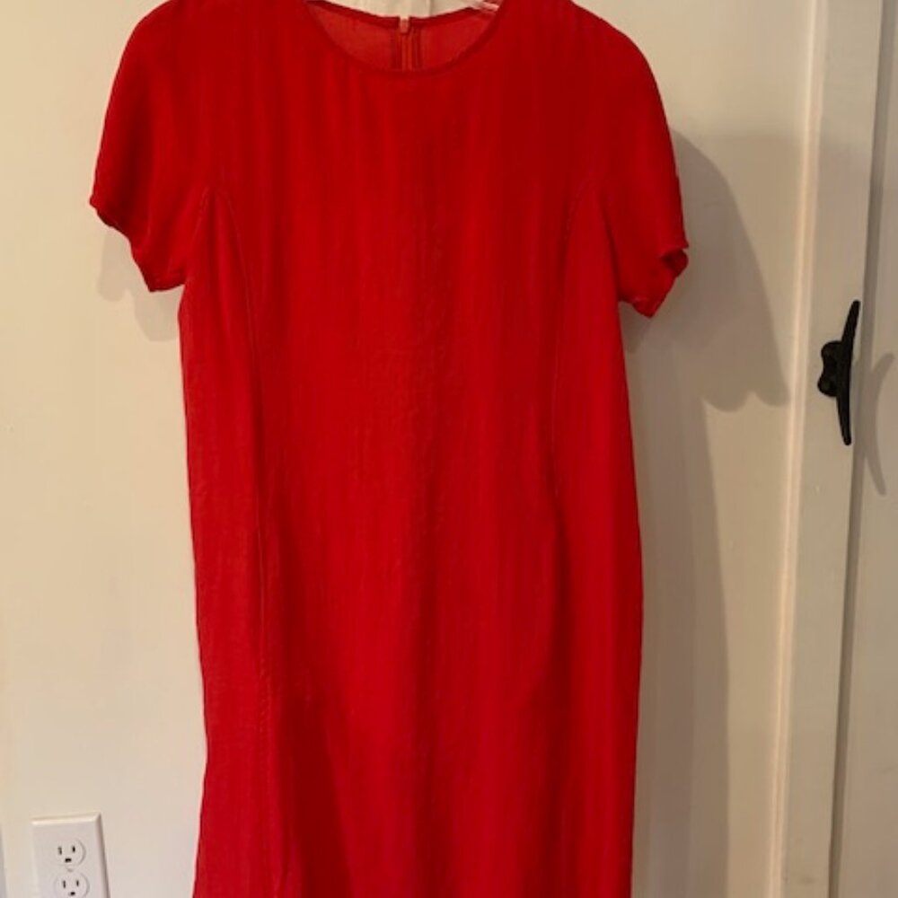 Fridaze Linen Dress Red size S